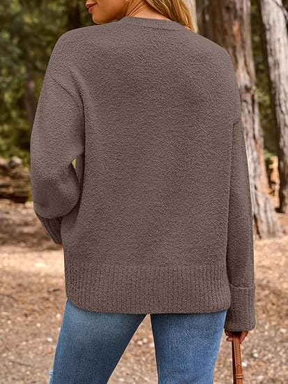 Women's Oversized Fuzzy Knit Sweater