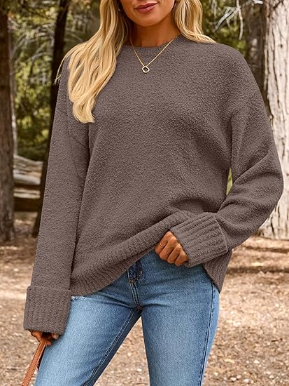Women's Oversized Fuzzy Knit Sweater