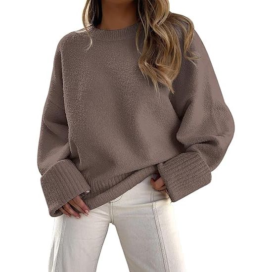 Women's Oversized Fuzzy Knit Sweater